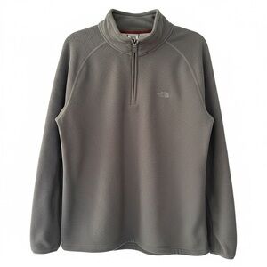 The North Face Jacket Men's Large Grid Fleece 1/2 Zip Pullover Fleece Pre-Loved